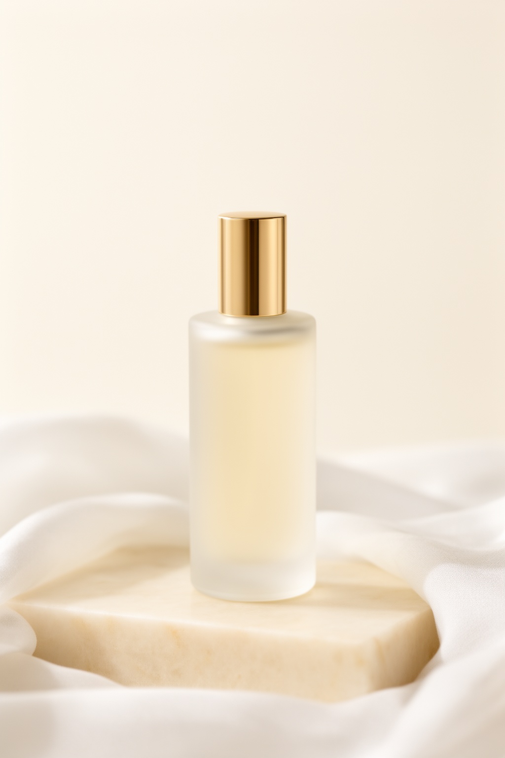 Milky ivory perfume bottle
